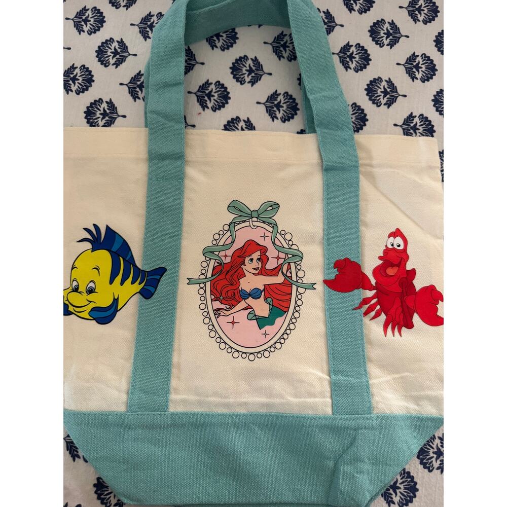 Disney Ariel Green Double Sided Custom Made Mini Tote